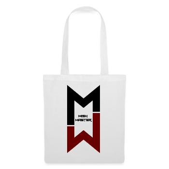 "Wish Master" modernes Monogramm-Logo-Design - Stoffbeutel - Weiß - Vorne