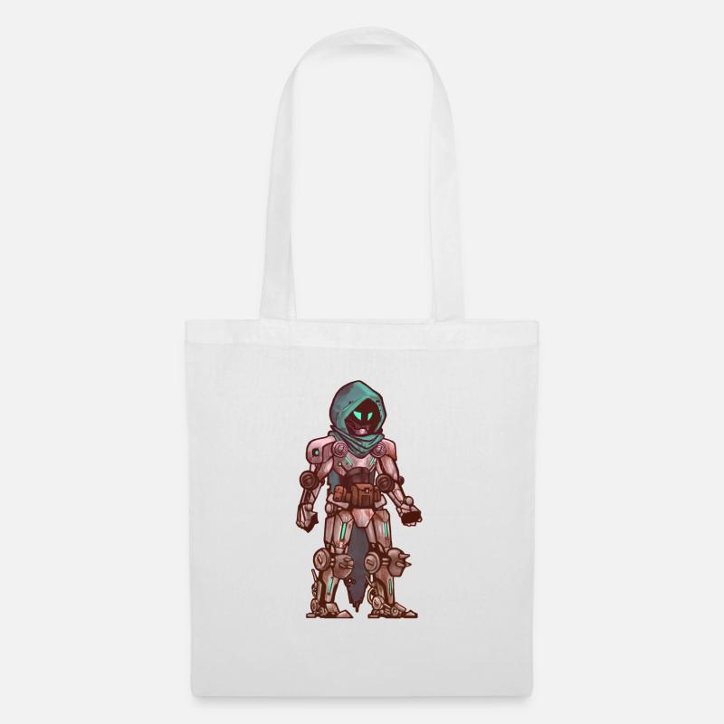 Cute rusty robot - Tote Bag - white