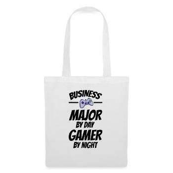 Business Major By Day Gamer By Night Video Game Pl - Stoffbeutel - Weiß - Vorne