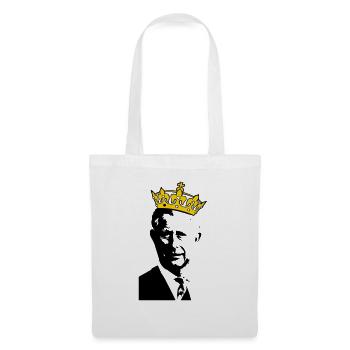 T Shirt King Charles 3 with crown - Tote Bag - white - Front