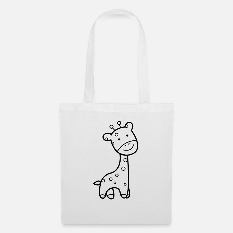 Giraffe - Stoffbeutel - Weiß
