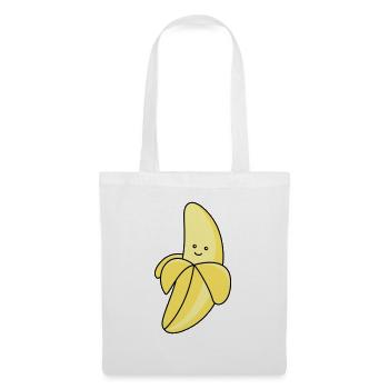 Bande dessinée banane - Sac en tissu - blanc - Devant