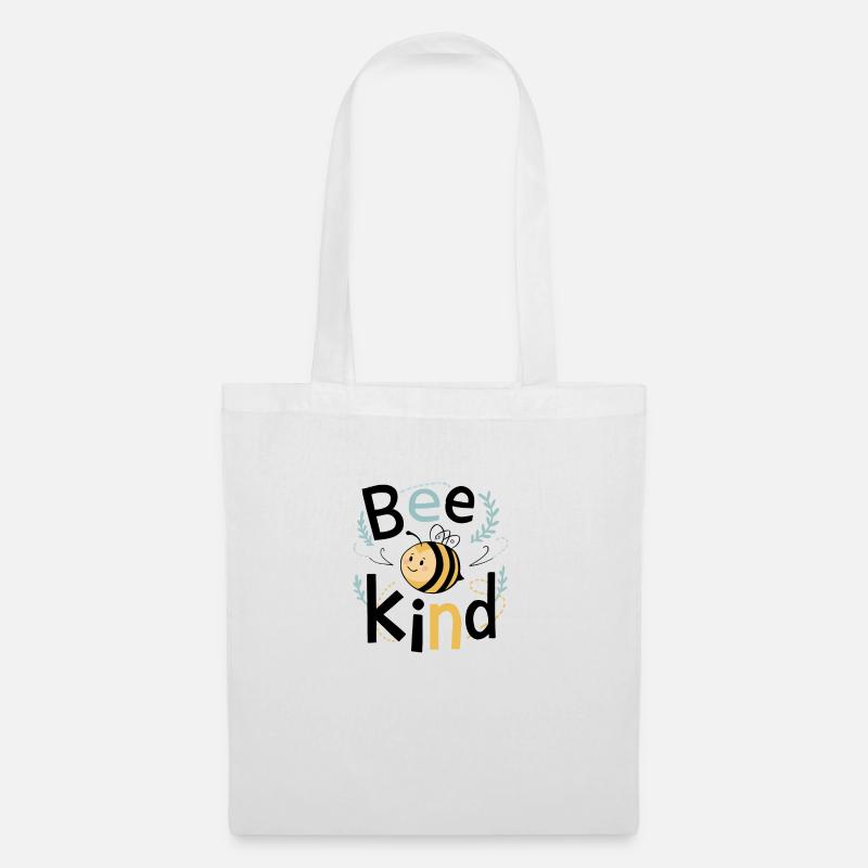 Bee Kind Biene Bienchen - Stoffbeutel - Weiß