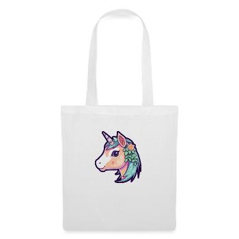 Cute Floral Unicorn - Tote Bag - white - Front