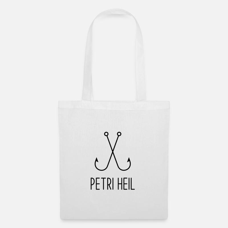 Petri Heil - Stoffbeutel - Weiß
