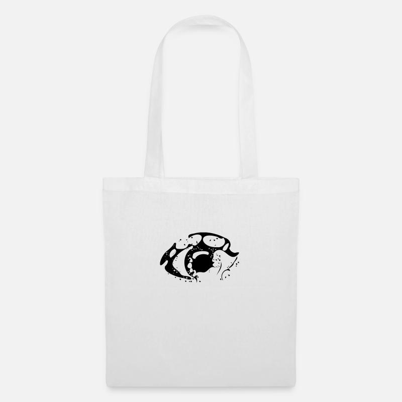 auge - Stoffbeutel - Weiß