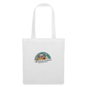California Retro Surfer Rainbow vintage 70s - Tote Bag - white - Front