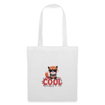 Cool Red Panda - T-shirt de fête de Noël - Sac en tissu - blanc - Devant