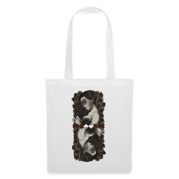 Twin Catrinas in Roses - Tote Bag - white - Front