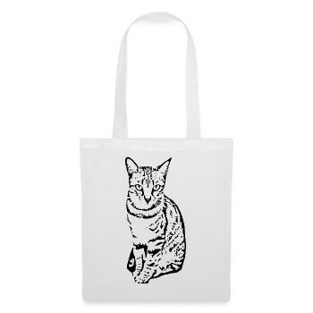 Cat Kitten Tiger Cat Cat Shirt Gift - Tote Bag - white - Front
