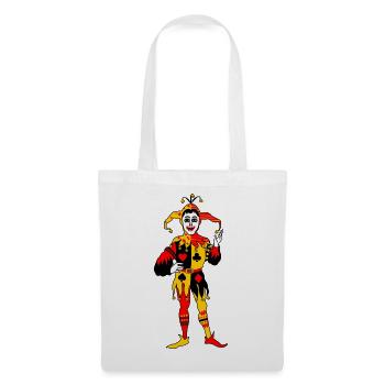 Joker de jeu de cartes - Sac en tissu - blanc - Devant