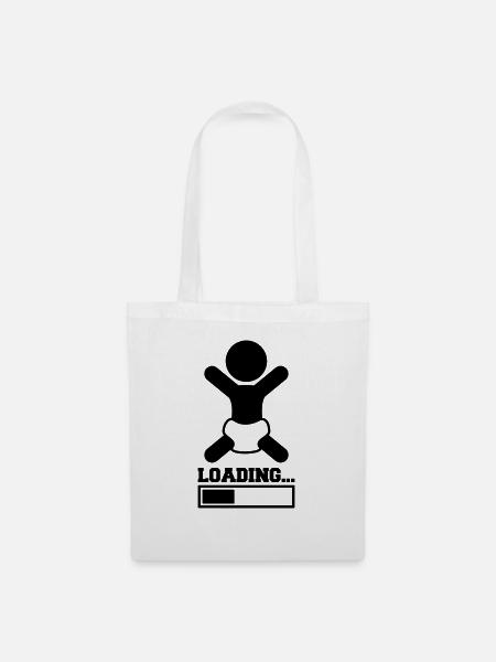 Loading Baby - Stoffbeutel - Weiß