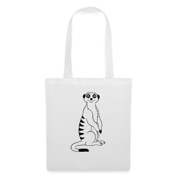 Suricate - Sac en tissu - blanc - Devant