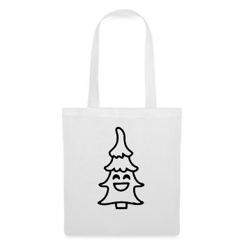 Christmas tree smile Christmas tree Christmas - Tote Bag - white - Front