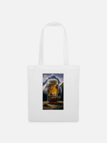 Mass Bier - Stoffbeutel - Weiß