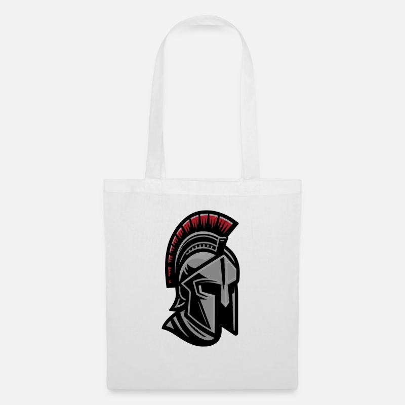 Leonidas Spartan Krieger Helm - Stoffbeutel - Weiß