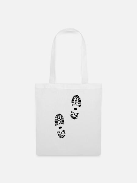 Footprints, hiking (super cheap) - Sac en tissu - blanc