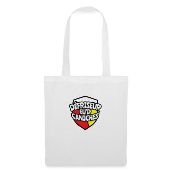 Défriseur de caniches cadeau supporter Lensois - Sac en tissu - blanc - Devant