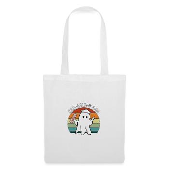 Vintage Halloween Ghost Cardiology Boo Nursing Fun - Stoffbeutel - Weiß - Vorne