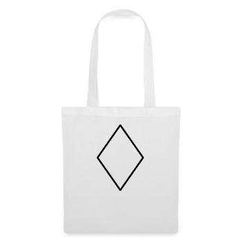 Mathematik Symbol - Raute - Stoffbeutel - Weiß - Vorne