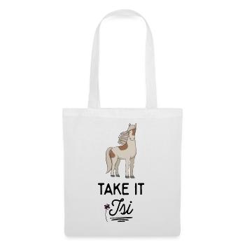 Des phrases drôles pour les cavaliers - Sac en tissu - blanc - Devant