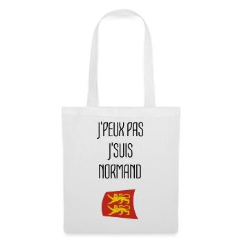 j'peux pas j'suis normand - Normandie - Sac en tissu - blanc - Devant