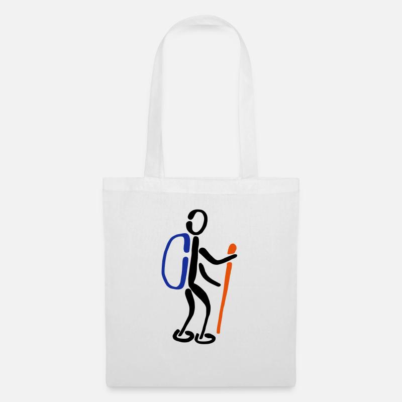 Hikers Walking 3C - Tote Bag - white