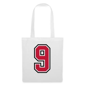 sports jersey number 9 nine - Tote Bag - white - Front