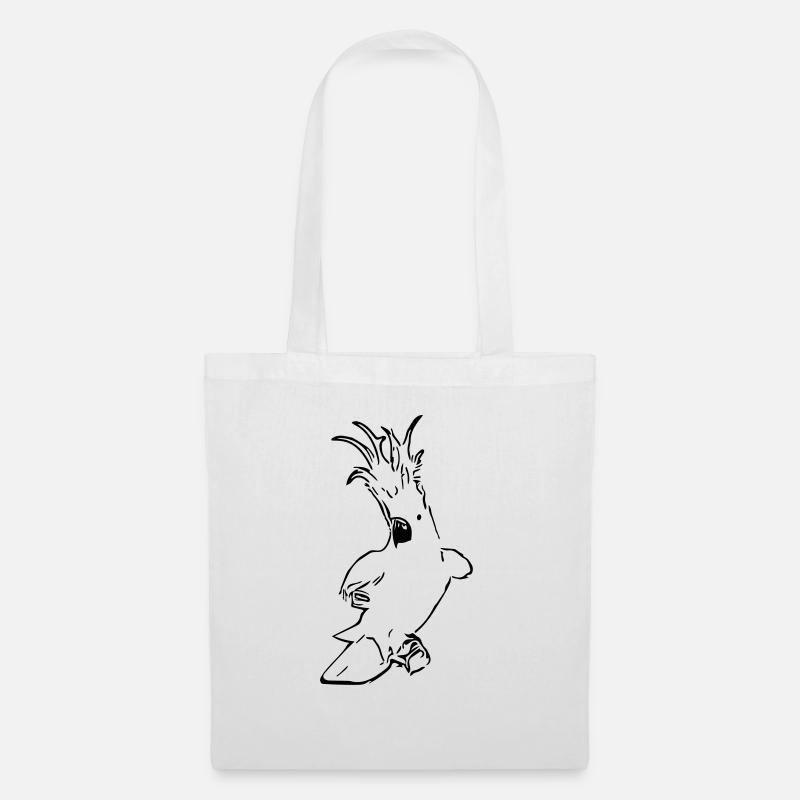 Cacatoès mignon - Sac en tissu - blanc
