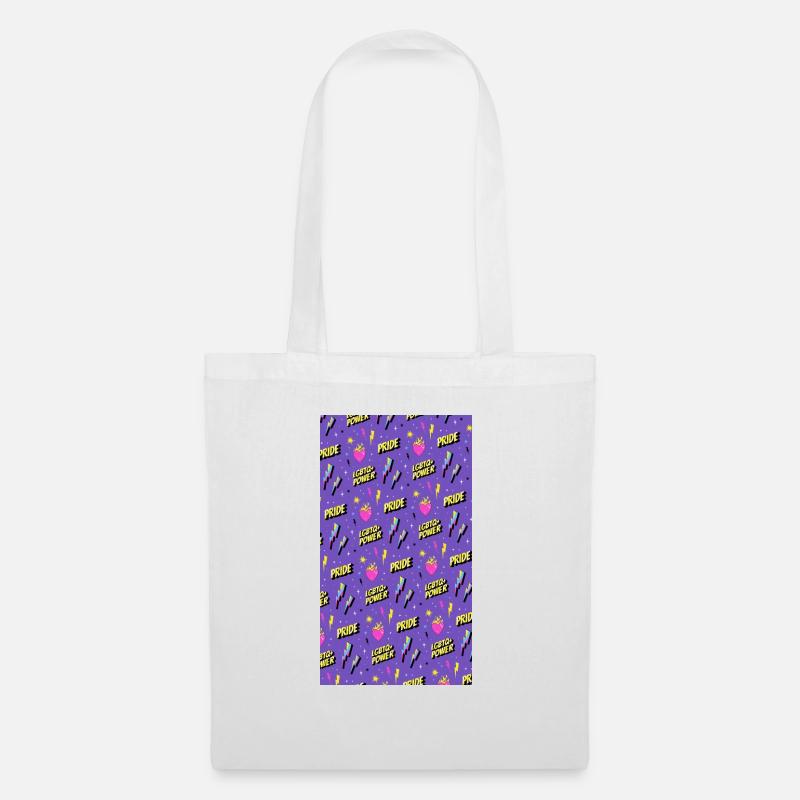 LGBTIQ Pride Month Pattern - Tote Bag - white