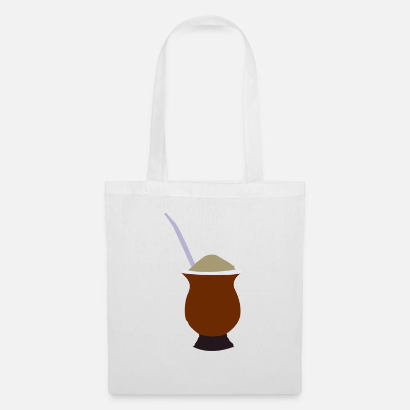 Mate Tea Bombilla - Stoffbeutel - Weiß