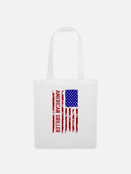 AMERIKANISCHER GRILLER - Stoffbeutel - Weiß