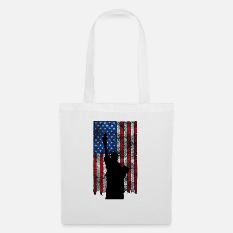 Lady Liberty - Stoffbeutel - Weiß