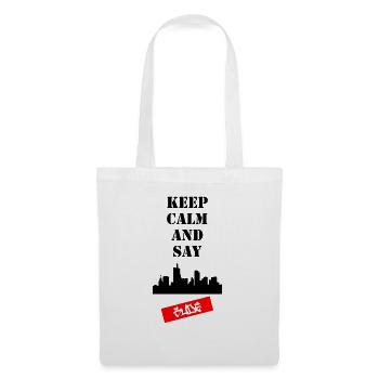 Keep Calm and Say Gude - Stoffbeutel - Weiß - Vorne