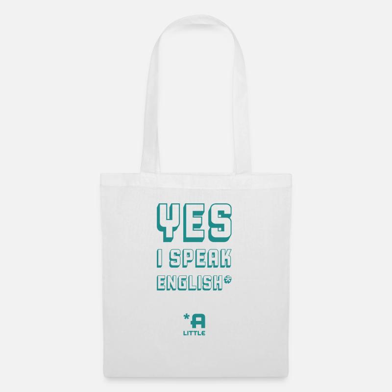 English speaking … Language - Stoffbeutel - Weiß