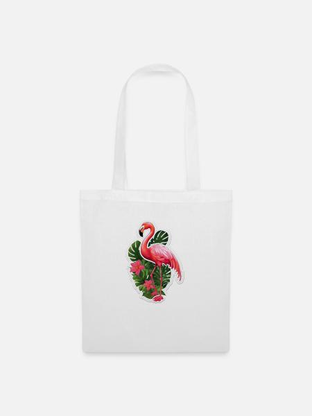 Flamingo - Tote Bag - white