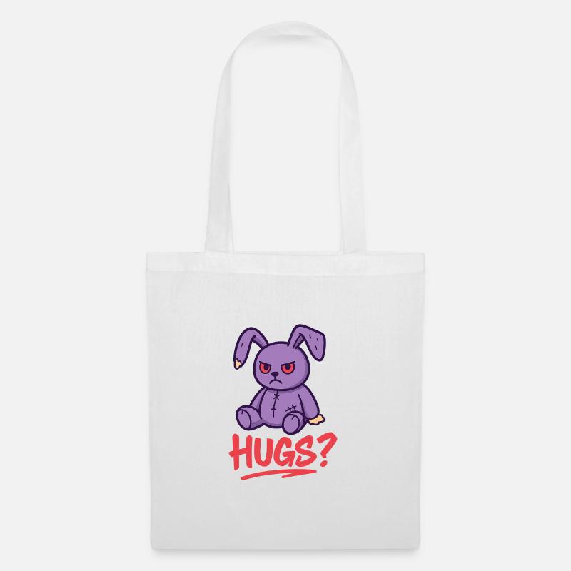 Grummel Hase - Stoffbeutel - Weiß