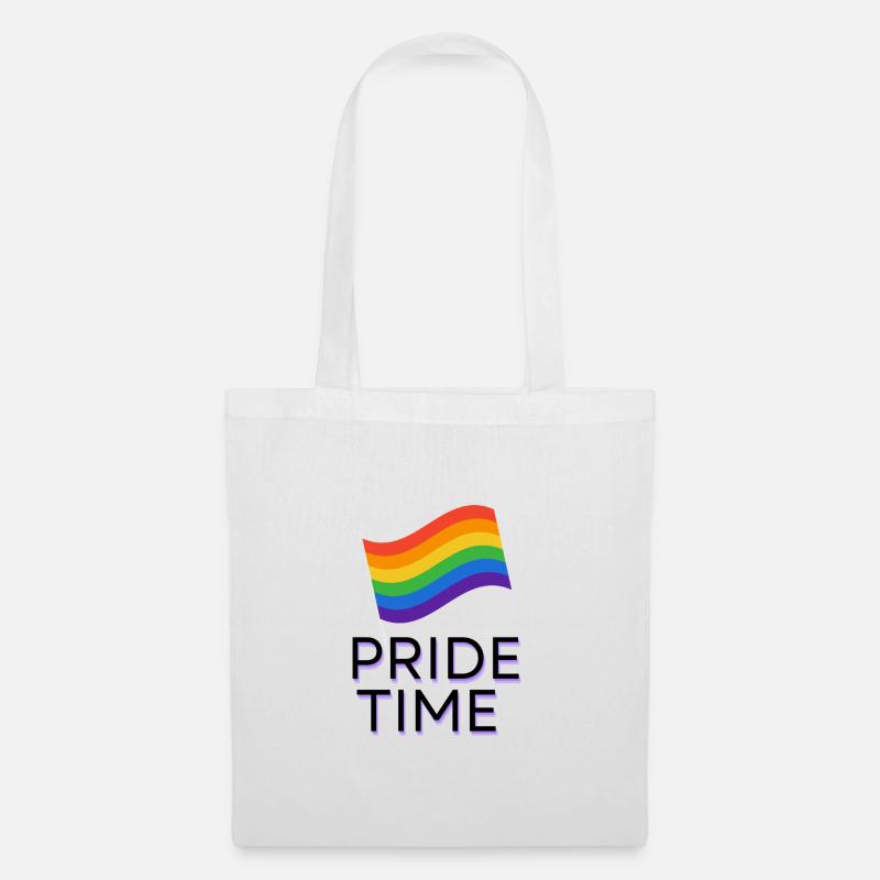 Pride Time - Stoffbeutel - Weiß