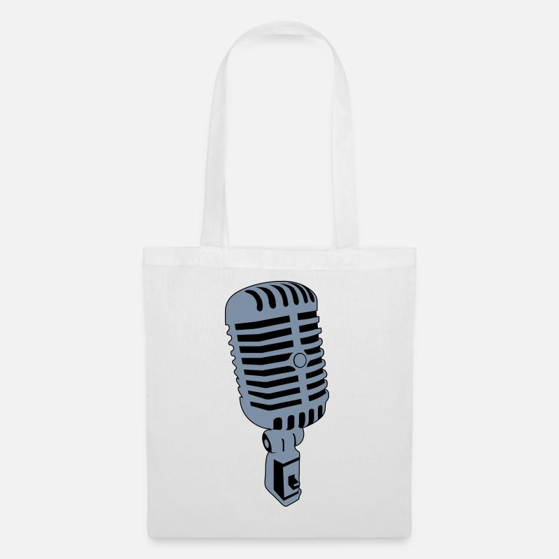 microphone - Tote Bag - white