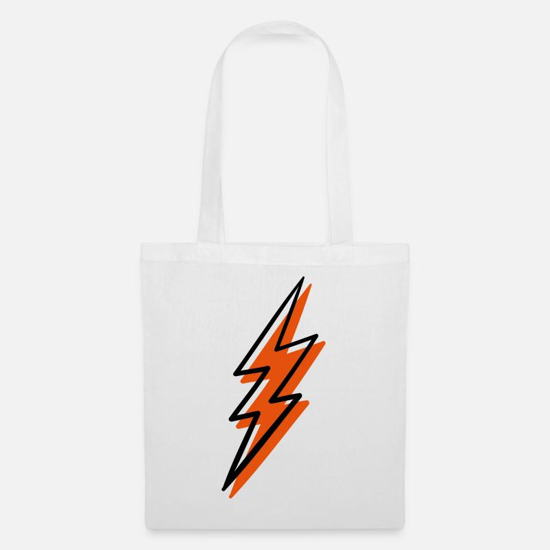 Spiral Fire Lightning - Tote Bag - white