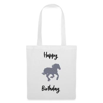 HAPPY BIRTHDAY - Sac en tissu - blanc - Devant