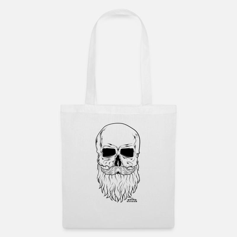 Bearded Baldy WHT - Stoffbeutel - Weiß