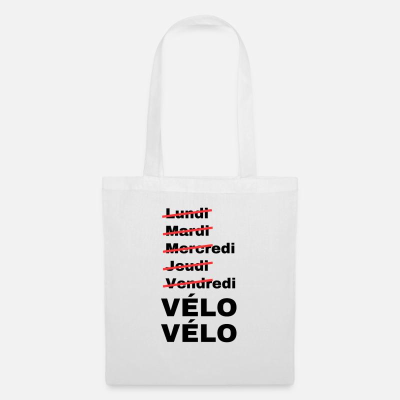 week-end vélo - Sac en tissu - blanc
