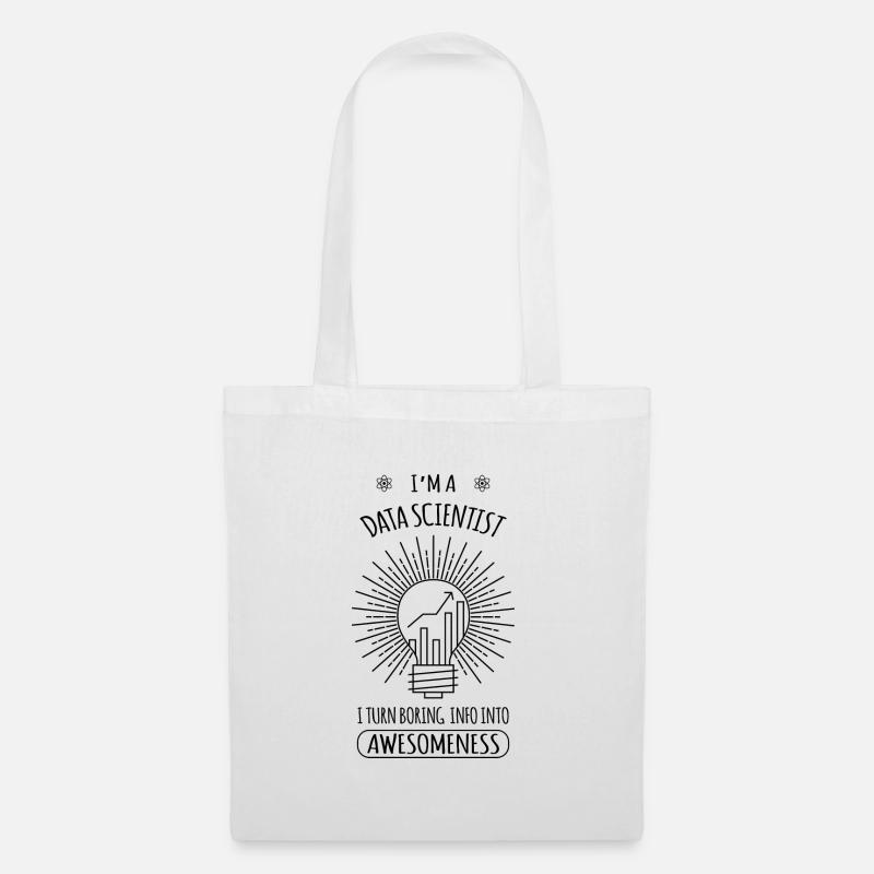 Data scientist Geschenk Informatik - Stoffbeutel - Weiß