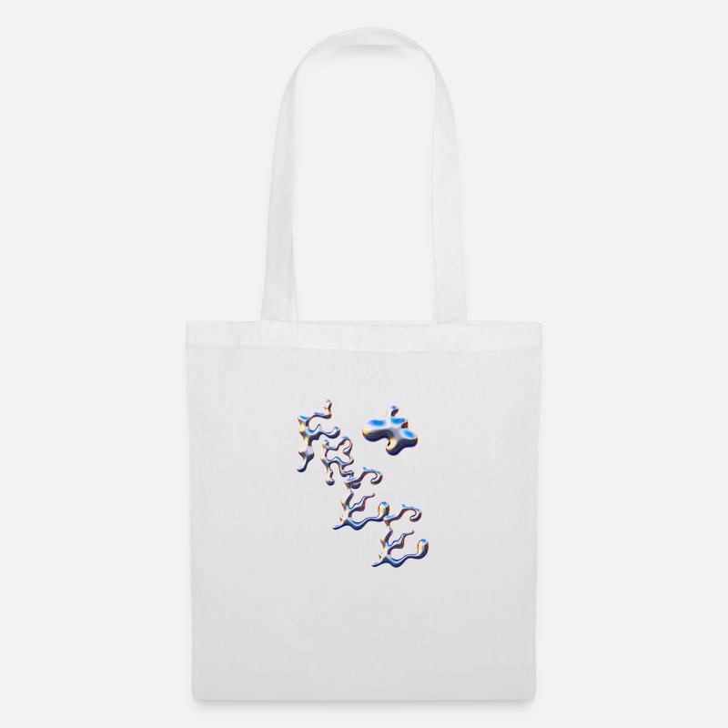 free Metall design - Stoffbeutel - Weiß