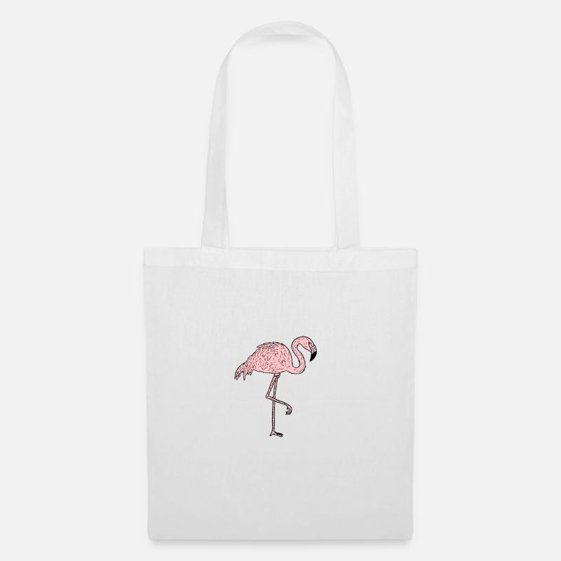 Flamingo - Comicstyle - Tote Bag - white