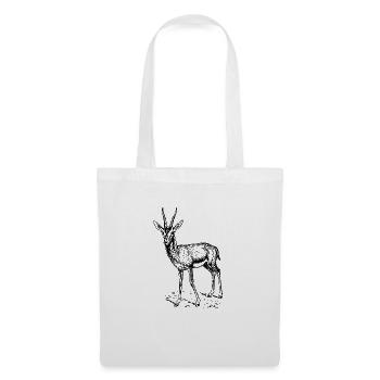 antilope antelope impala hartebeest kudu oryx papa - Stoffbeutel - Weiß - Vorne
