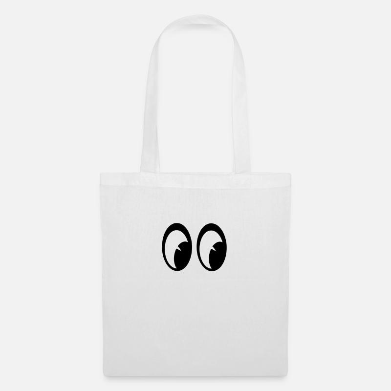 Augen - Stoffbeutel - Weiß