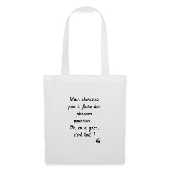 On en a gros ! Kaameløtt - Citation Perceval - Sac en tissu - blanc - Devant