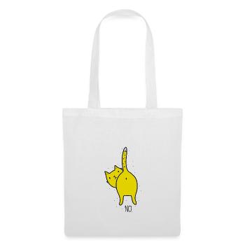 No-Katze. - Stoffbeutel - Weiß - Vorne